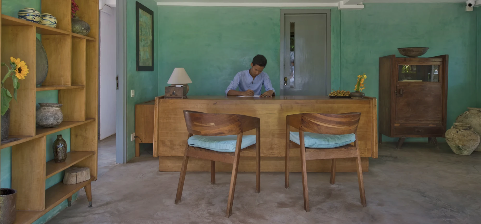 Reception desk at Knai Bang Chatt